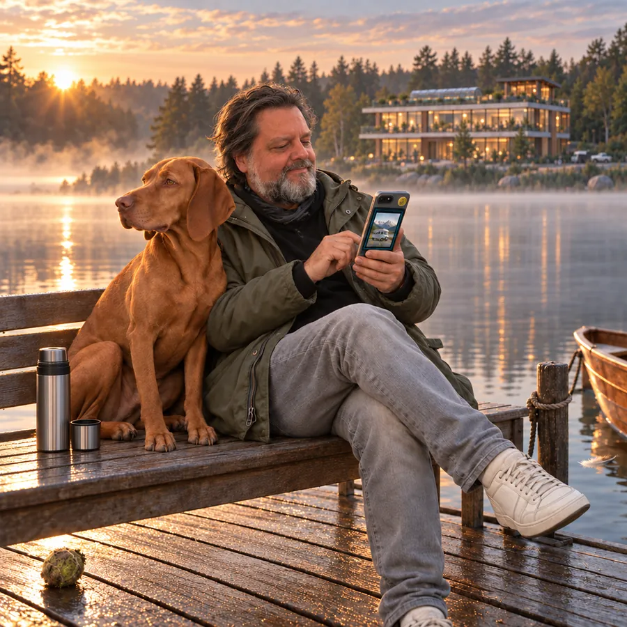 Fünf Minuten am See (KI-generiertes Bild)