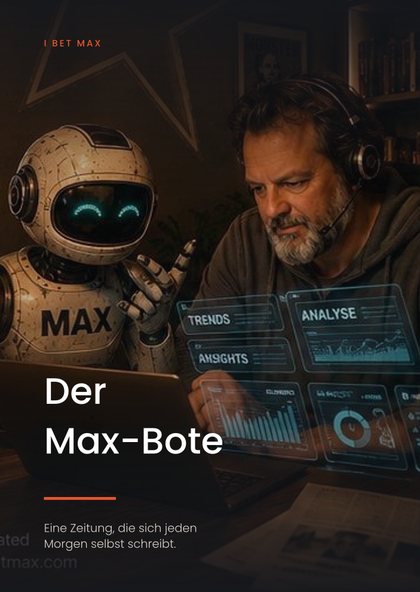 Titelseite des Buchs „Der Max-Bote“