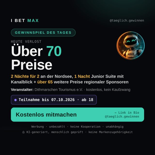 Instagram-Grafik: über 70 Preise zum 40. Jubiläum der Dithmarscher Kohltage